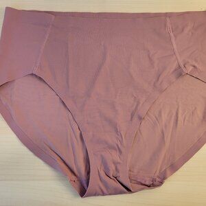 DULUTH TRADING Dusty Rose Mauve Pink Seamless Full Brief Panty Panties sz L NWOT